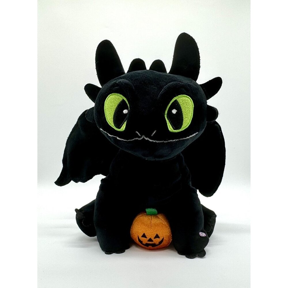 GEMMY How To Train Your Dragon Toothless Animated Plush Halloween Pumpkin Works
